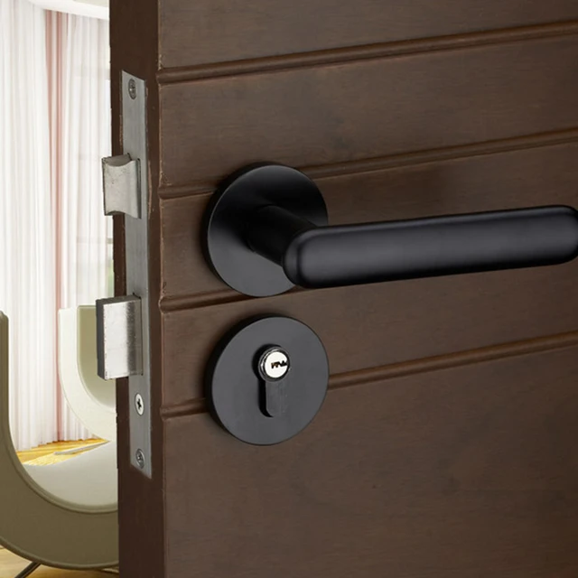 Modernized Aluminum Alloy Interior Door Handlesets For 35 45mm Doors