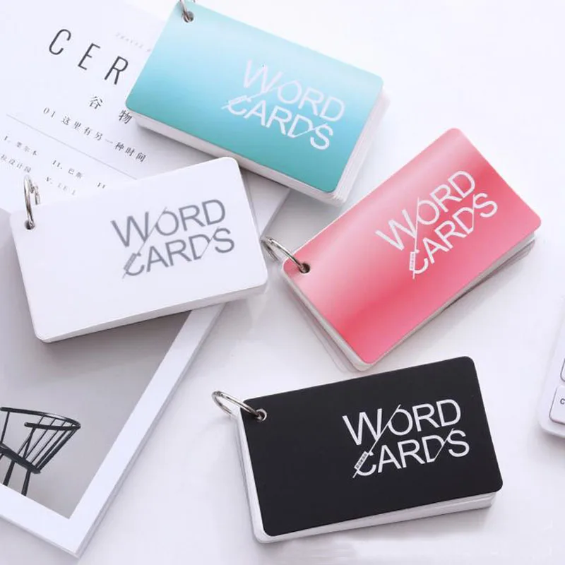 

1 Pcs 80 Sheets Portable Foreign Language Learning Book English Word Card Mini Vocabulary Notebook School Supplies Stationery