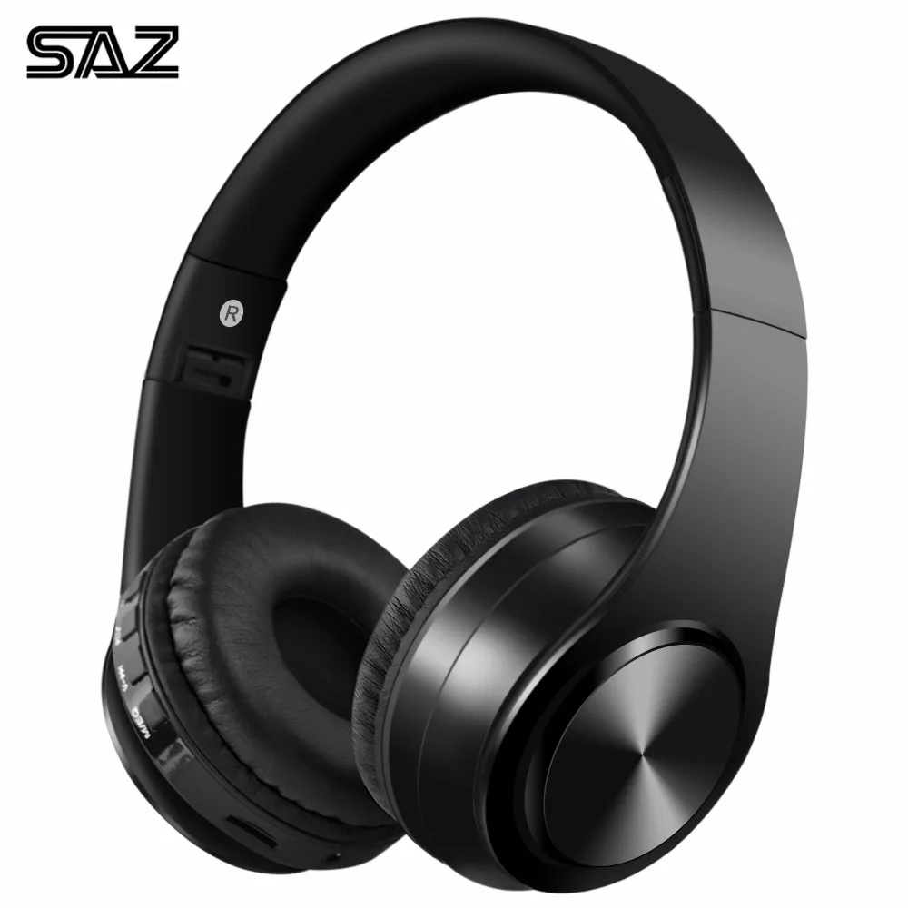 SAZ Bluetooth наушники с басами спортивные Поддержка TF AUX микрофоном для ПК мобильного
