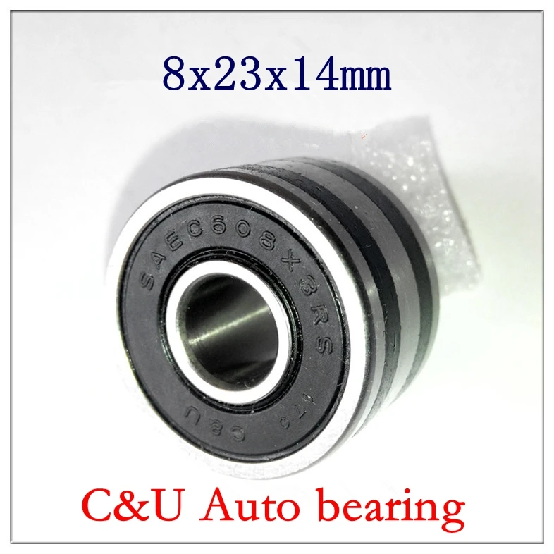 10pcs C&U high speed low noise SAEC608X3 2RS Auto alternator bearing 8