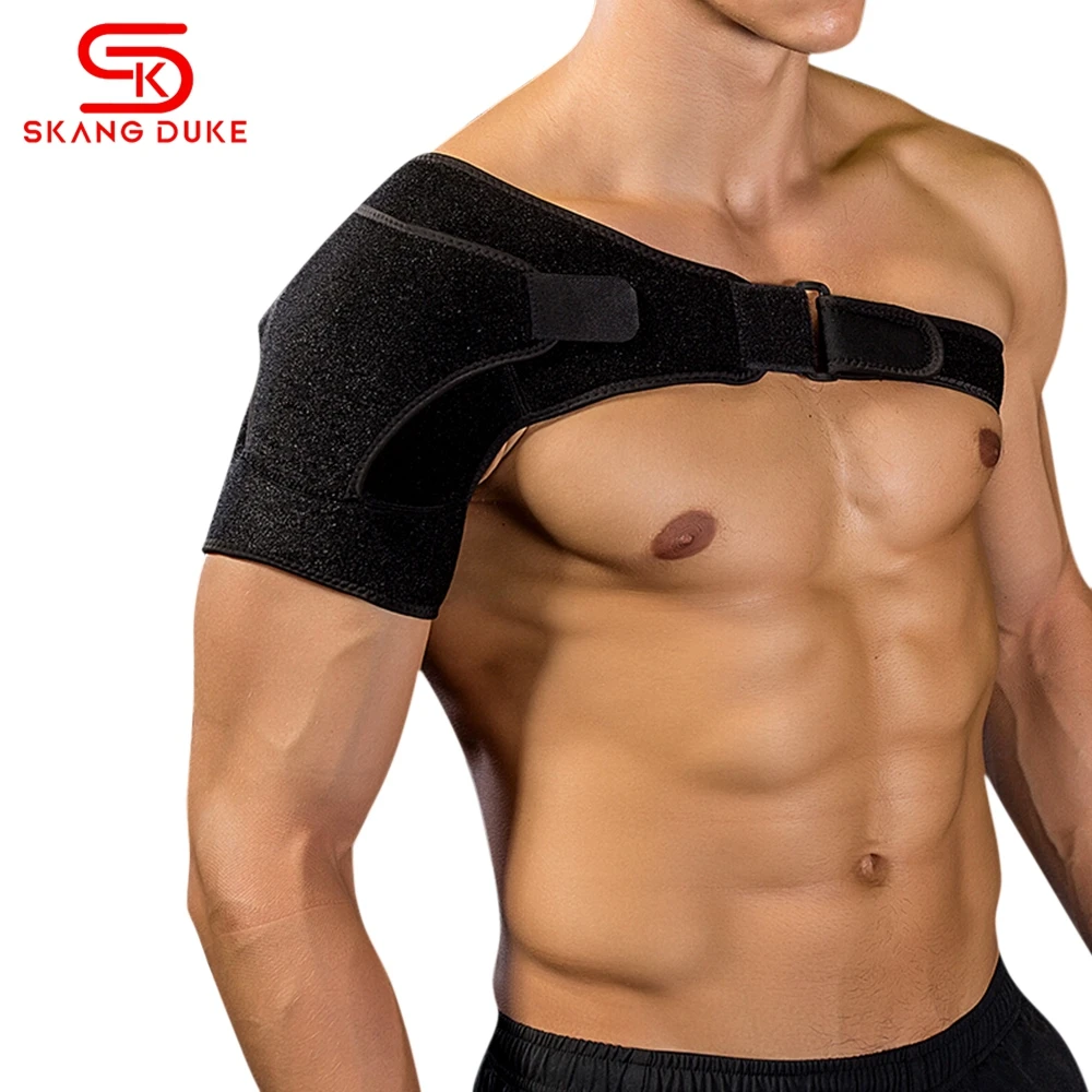 

1PC Back Support Adjustable Shoulder Bandage Protector Reinforced Functional Training Equipment Single Shoulder Brace Strap