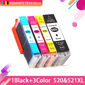 

Replacement 4x PGI-520 CLI-521 PGI-520XL PGI520 PGI520XL Ink Cartridges For compatible Canon Pixma MX870 MP540 MP550 MP560