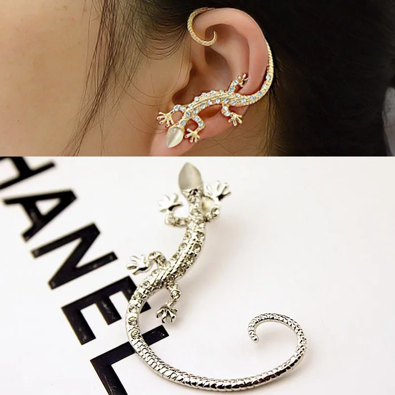 

LNRRABC Hot 1 Pc Women Girl Elegant Charming Exaggerated Lizard Design Ear Cuff Earrings Jewelry Gift