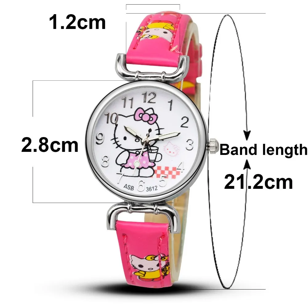 2018 Kreskówki Hello Kitty Zegarki Kid Dziewczyny Skórzane Pasy Zegarek Dzieci Hellokitty Zegarek Kwarcowy Śliczne Zegar Montre 2018 Kreskówki Hello Kitty Zegarki Kid Dziewczyny Skórzane Pasy Zegarek Dzieci Hellokitty Zegarek Kwarcowy Śliczne Zegar Montre