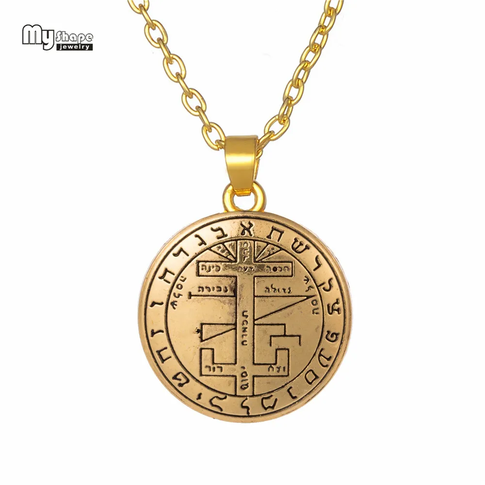 

My Shape Adjustable Wax Rope Angel Pendant Necklace Seal of Archangel Gabriel Enochian Supernatural Talisman Choker Amulet Chain
