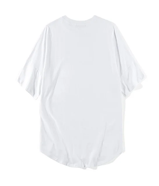 

Men T-shirt streetwear Short-sleeved Fashion O-Neck Pure Color Lovers T-shirt Summer Skateboard Black And White