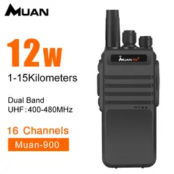 Муан Walkie Talkie M-900 профессиональной двухстороннее радио 10 км UHF 400-480 мГц Портативный CB радио рации 12 Вт