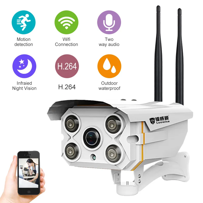 

POE Camera Outdoor Bullet Camera Full HD 720P Home Security Camera Cam for POE Surveillance System IP66 Rotary camera
