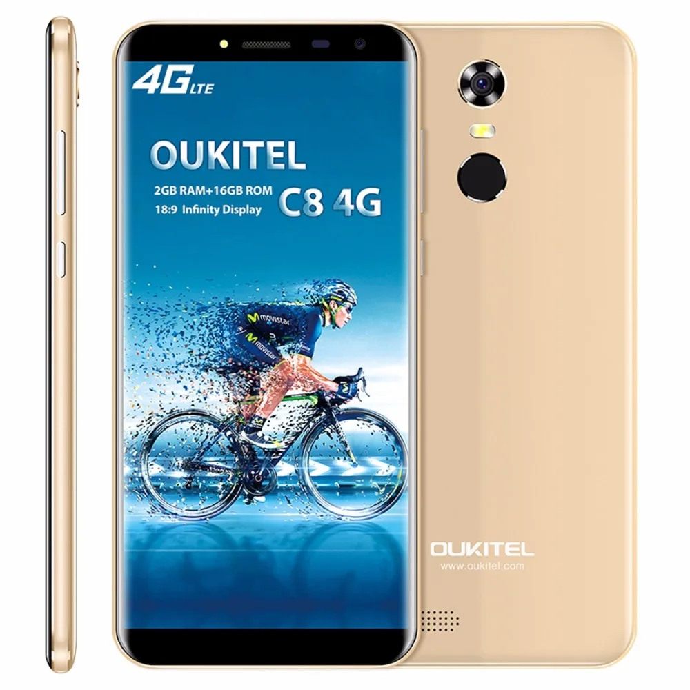 Original Oukitel C8 4G LTE Mobile Phone MTK6737 Quad Core Android 7 0 5 5 HD