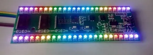 RGB MCU регулируемый дисплей шаблон 24 светодиосветодиодный УФ индикатор уровня