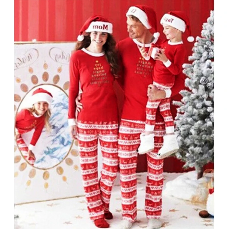 

Christmas Family Clothes Sets Winter Pajamas Mother Father Kids Family Matching Outfits Clothing Set Family Look Clothing