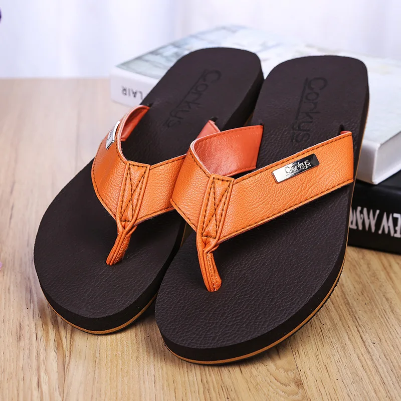 

The Trend Of Casual Men Sandals Summer Sandals And Slippers Non-Slip Heavy-Bottomed Simple Wild Flip Flops