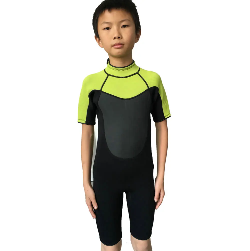 Realon New Design 3mm Neoprene Shorty Baby Wetsuit Kids Swimming Suitin Kids Costumes