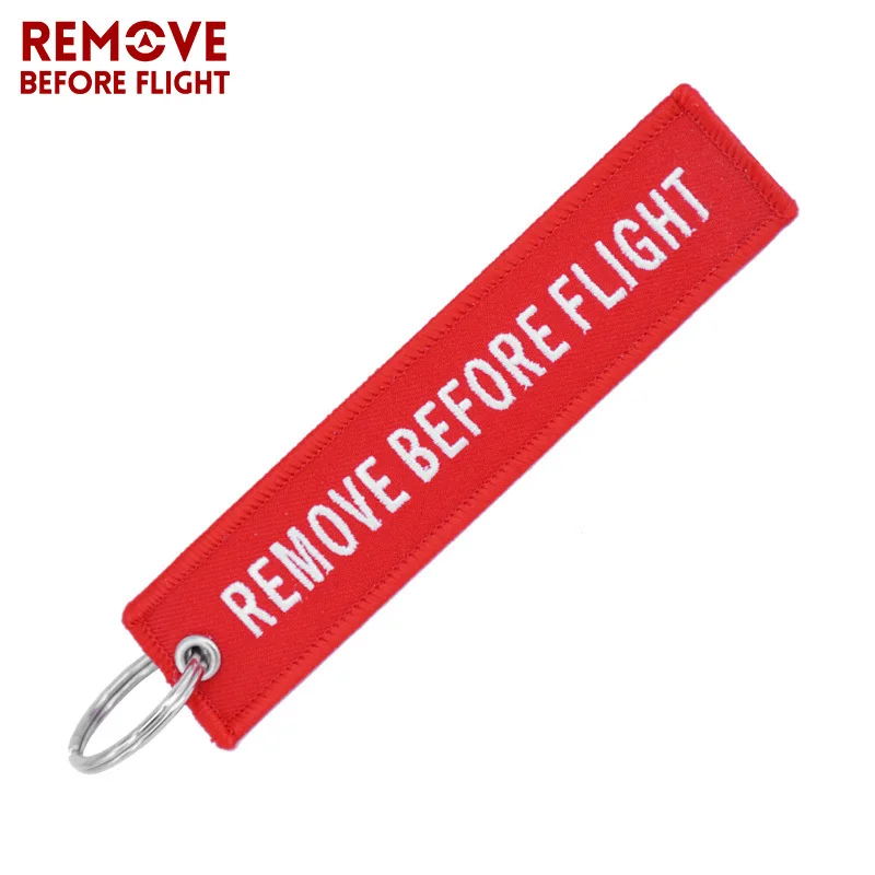 1 PC Remove Before Flight Key Chain 1PC Pilot Embroidery Keychain for Aviation Gifts Key Fob Chaveiro Key Tag for Motorcycle Car (2)