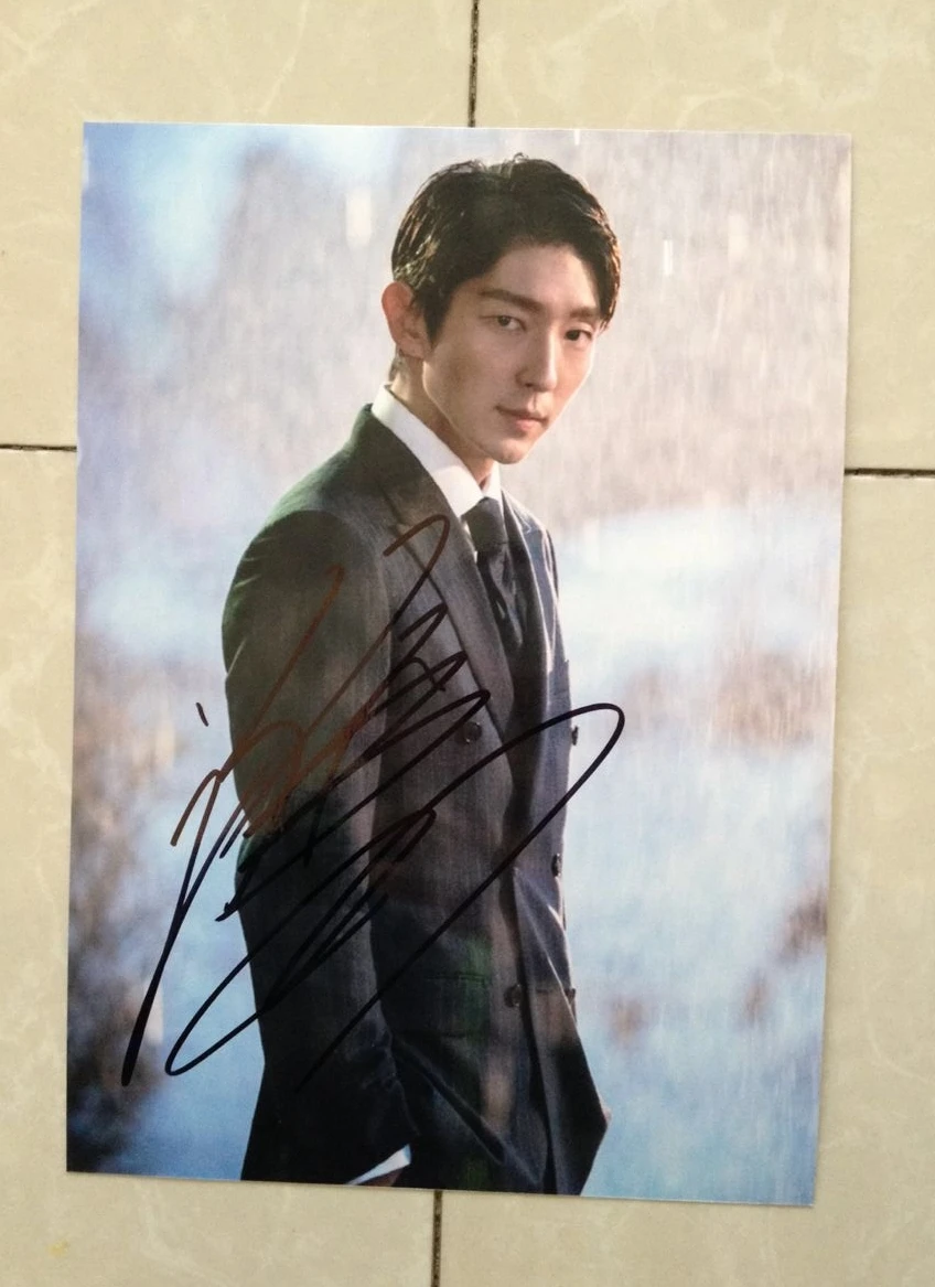 Ручная работа LEE JOON GI фото с автографом 5*7 дюймов K-POP 102018FF | Дом и сад