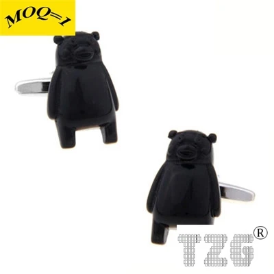 

Black Bear Cufflink Cuff Link 1 Pair Free Shipping Promotion