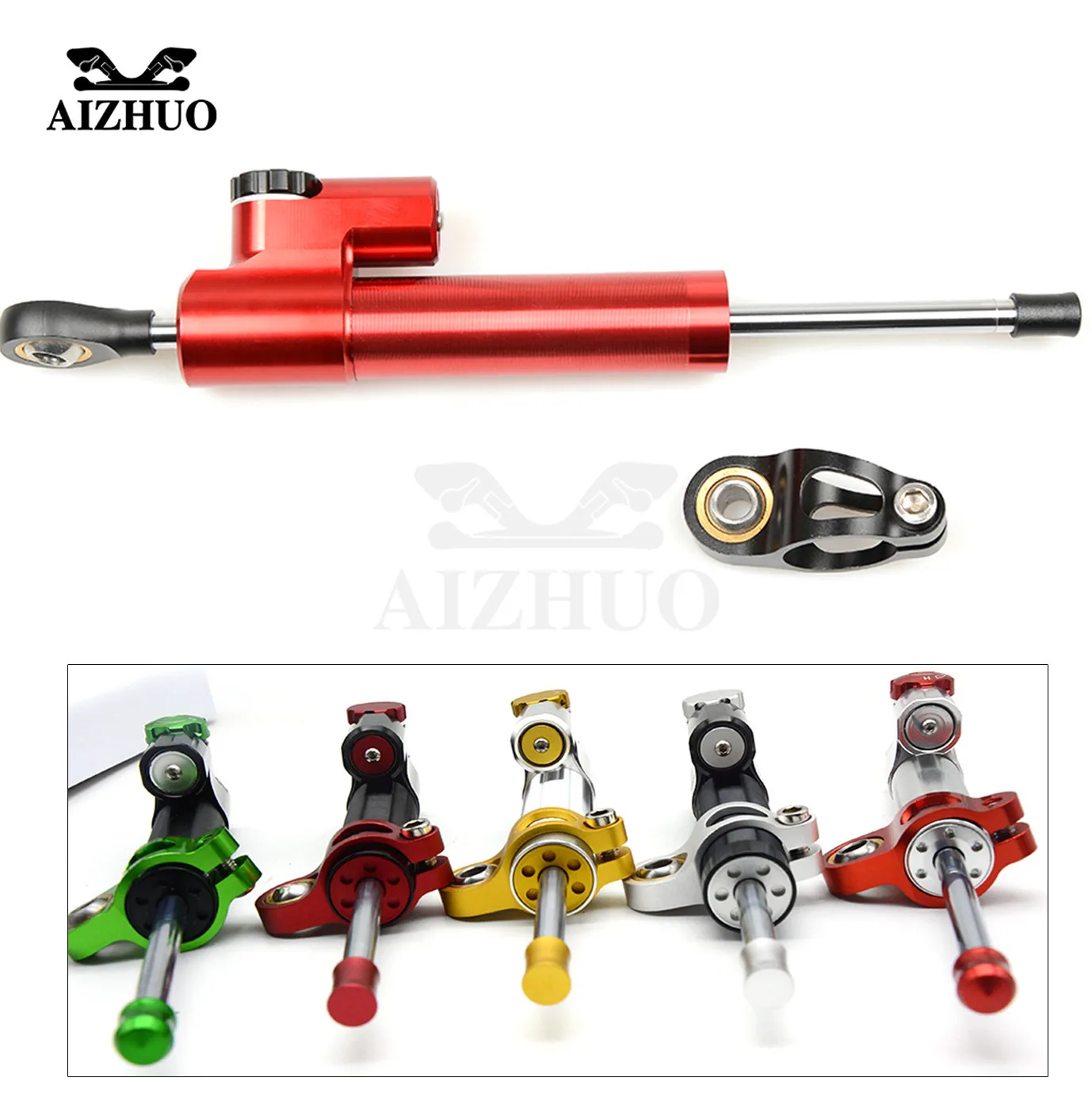 Universal Motorcycle Damper Steering Stabilize Safety Control Aluminum For DUCATI 400 620 695 696 MONSTER HONDA Honda XADV 750