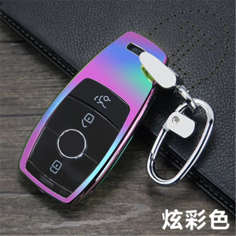 Цинковый сплав кожаный чехол для ключей автомобиля coer Mercedes Benz AMG 2017 E Class W213 брелок