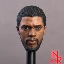 NRTOYS 1/6 Черная пантера Chadwick Boseman головной убор для горячих игрушек тело