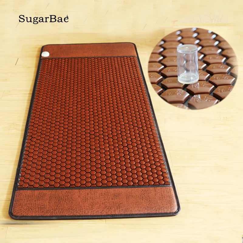 

massage Jade tourmaline warm physiotherapy mattress maifan stone super long wave heating steaming health single bed cushion sofa