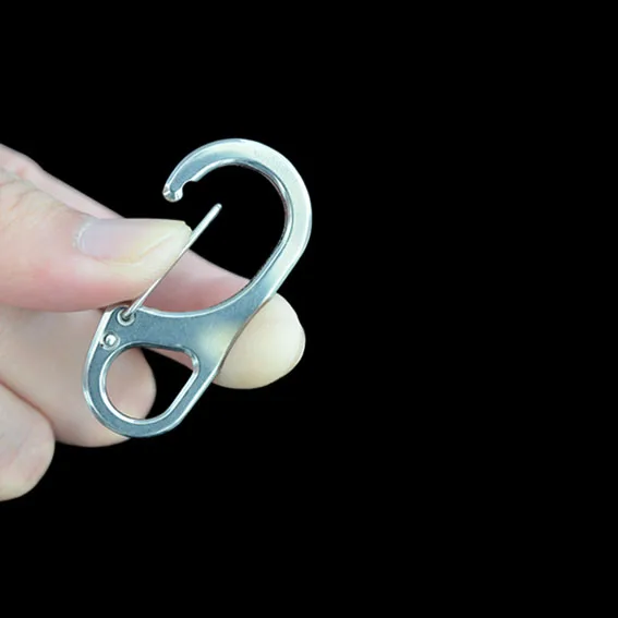 8 word buckle stainless steel multi-function composite elastic hanging hook accessories key ring fast s | Спорт и развлечения