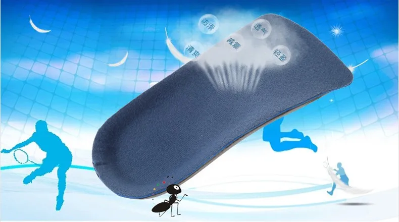 2016 New Camping Hiking Walking 1pair 3D Premium 3-4 Orthotic Insole Shoe Cushion Arch Support Flat Feet Pronation Free Shipping (6)