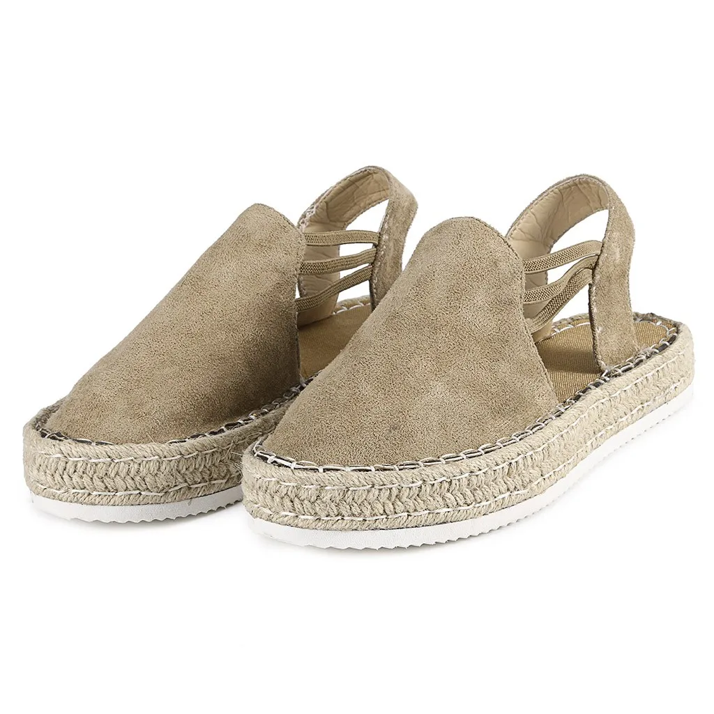 

Summer Fashion Sandals Women's Large Sizes Hemp thick platform with ladies sandals Vegan Harajuku Women's Shoes T New 2019 Mule
