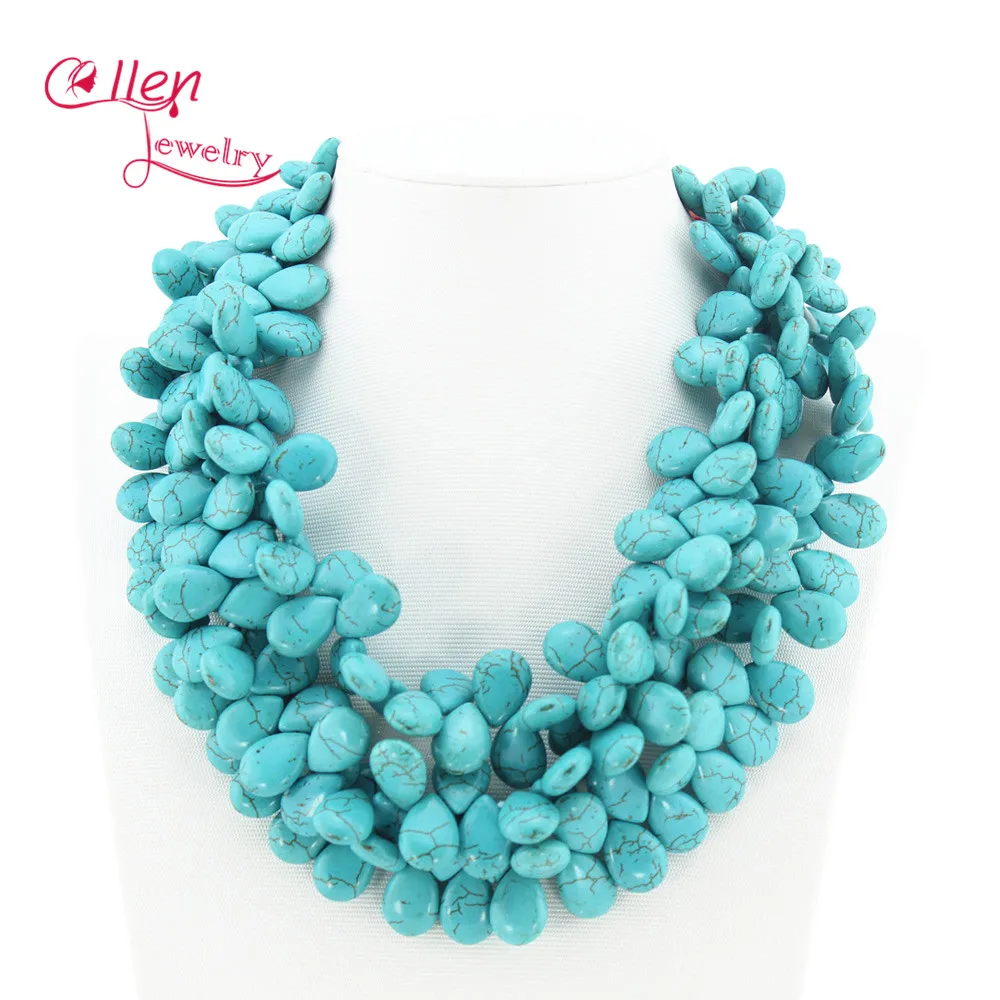 pink turquoise necklace