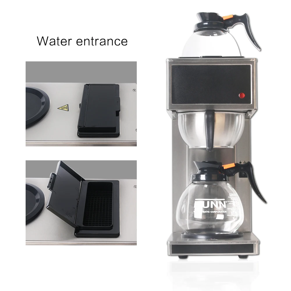 ITOP автоматическая кофеварка эспрессо кофе бытовая электрическая дистилляционная кофеварка с 2 шт 1.8л графин