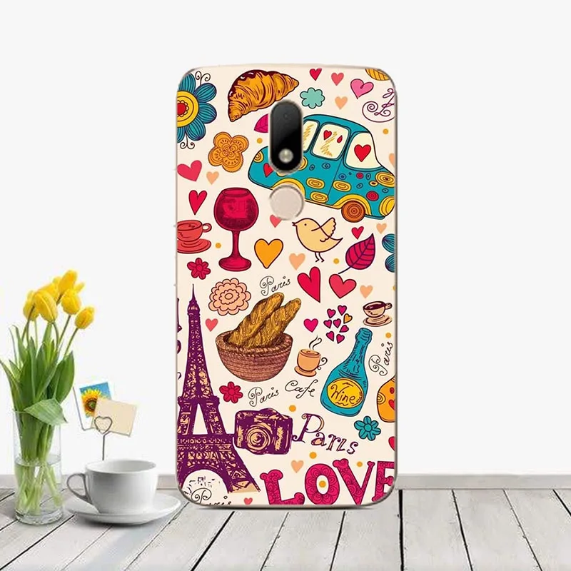 J38 Мягкий силиконовый чехол для Motorola Moto M XT1662 XT1663 розовый чехол с милыми животными чехол с принтом для Moto M задняя крышка Capas Fundas - Цвет: J38