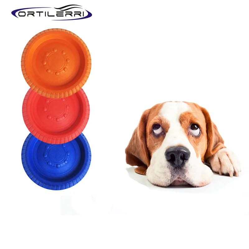 Plastic Puppy toy Rhodes rounded Dog Frisbee Flying DiscTooth Resistant