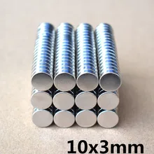 20 шт. неодимовый магнит 10x3 редкоземельный маленький сильный