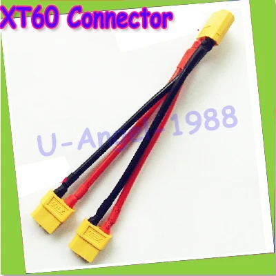 1pcs XT60 Parallel Y Harness Connector wiring Adaptor for dji phantom wholesale