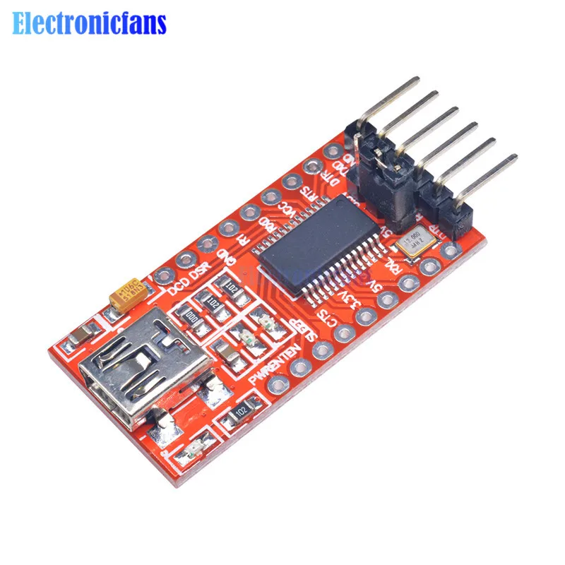 Diymore FT232RL FT232 FTDI USB 3,3 V 5,5 V to ttl модуль последовательного адаптера Mini USB порт для arduino pro mini USB TO 232 USB to ttl