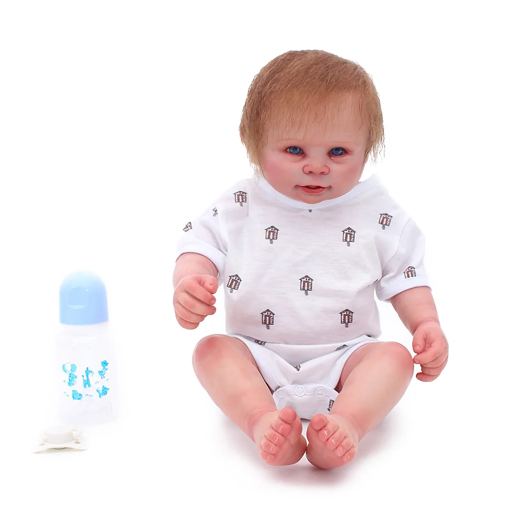 Full Vinyl Bath reborn dolls 20" boy Reborn Babies doll Rich Clear