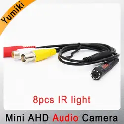 AHD самая маленькая мини 1080 P 2MP Проводная система видеонаблюдения цветная камера система наблюдения домашняя камера безопасности с 8 шт. 940nm