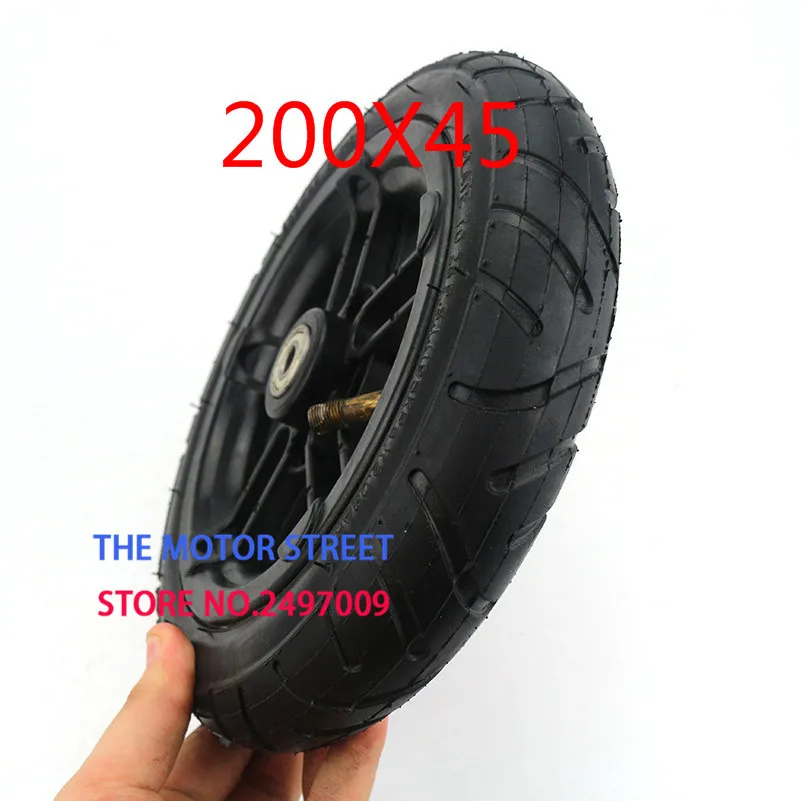 

free shipping 8 inch 200x45 Wheel Tyre and inner Tube with plastic hub for Balanced vehicle electric scooter motorcycle parts