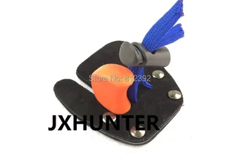 

10 PK New Archery Finger Protector Tab Guard Glove Leather Hunting for right hand Shooting