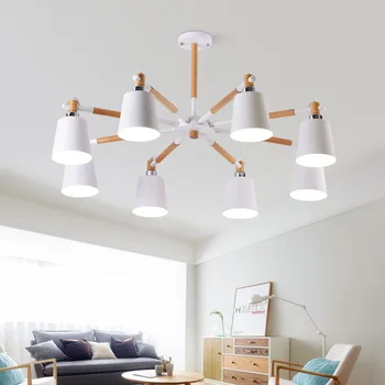 

Nordic European wood Pendant Lights For Dinning Room Restaurant Modern Wooden Pendant Lamp Hanging Lights 110-240V