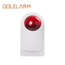Qolelarm 120dB 6-12VDC Проводной Открытый IP55 сирена громкая сирена для дома gsm комплект сигнализации