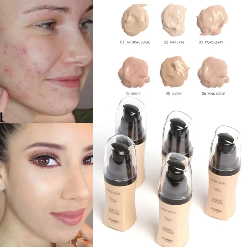 Face Foundation Concealer Base High Coverage Professional Full Makeup