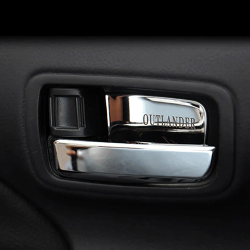 Наклейка на внутреннюю дверь для Mitsubishi Outlander 2013 20152016 2018 из нержавеющей