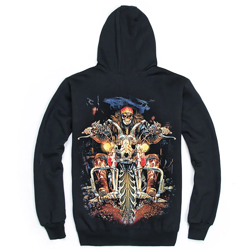 Luminous Skull Hoodie Men Women Sweatshirt Outerwear Male Tops Spring Hooded Jacket Coat Glow In The Dark Clothing  (4) - 