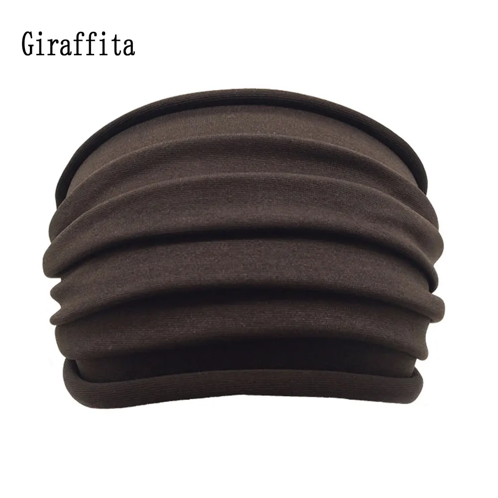 

Giraffita 1PC New Women Wide Sports Yoga Nonslip Headband Stretch Hairband Elastic Running Headwrap Hair Band Accessories