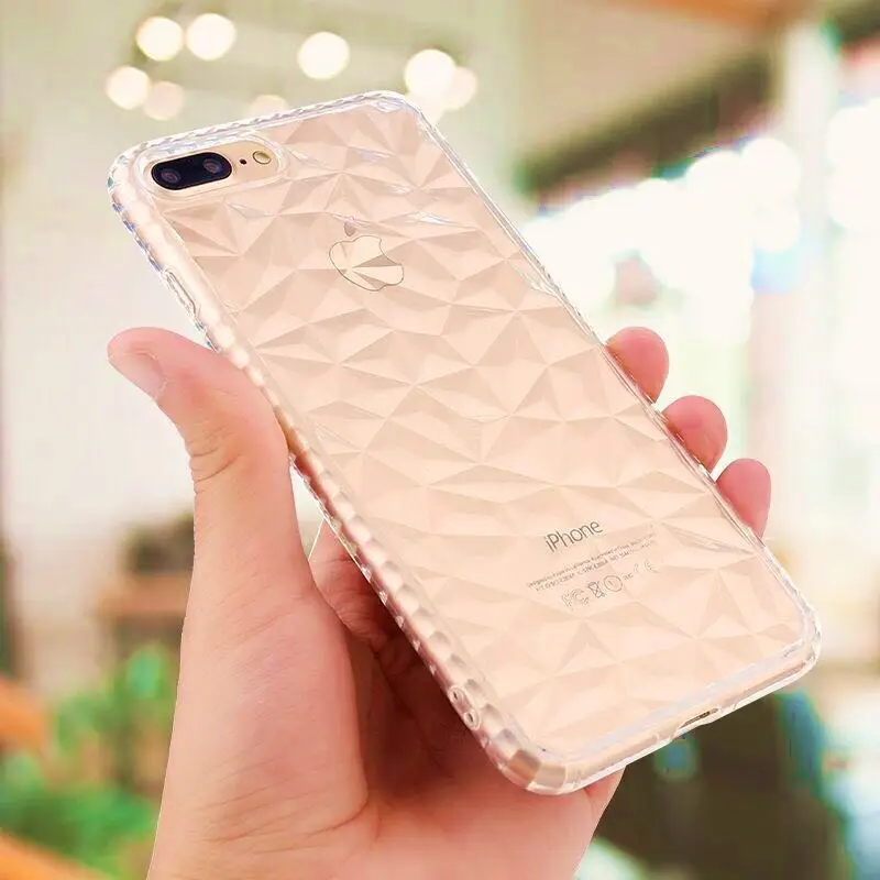

3D Diamond Texture Airbag drop-proof phone case for iphoneX XR XS MAX 6 7S 8plus ,for OPPOR9S OPPOR11S