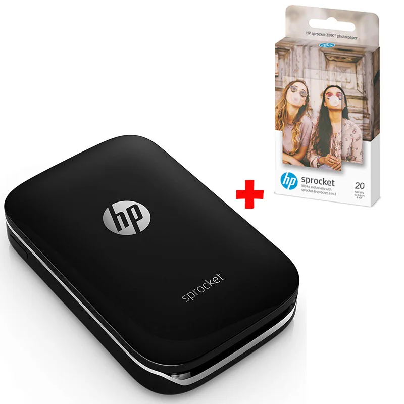 Hp Sprocket портативный фотопринтер для 5*7,6 см(2x3-дюймов) липкая Zink фотобумага легко печатать фотографии в социальных сетях - Цвет: Mixed 1