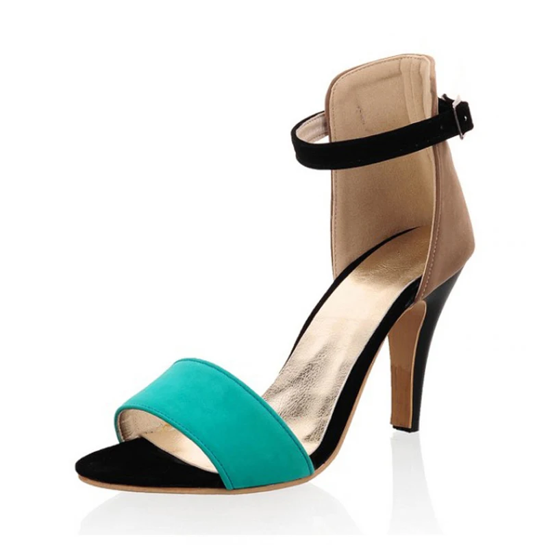

Size 33-43 Plus Small Women Sandals 2017 Summer Shoes For Women Ankle Strap Open Toe High Heels Gladiator Sandals Rome Shoes New