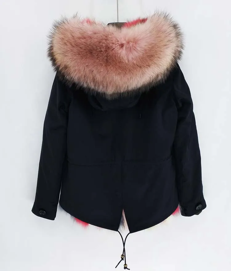 Мао Конг натуральный мех пальто зимняя куртка женская длинная парка натуральный мех енота воротник натуральный Лисий Мех бежевый роскошный уличная
