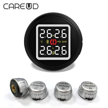

CAREUD TPMS Tyre Pressure Sensor Universal For All Cars Wireless Tire Pressure Monitoring System DIY Autoelectronics 2018 New