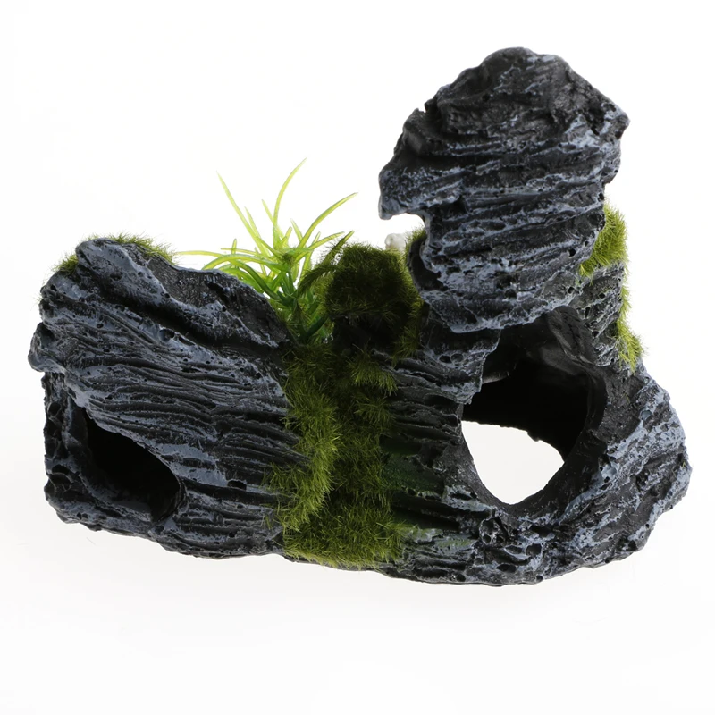 

1PC Resin Fish Tank Shelter Aquarium Stone Is Land Aquarium-Decorations Aquarium Akvaryum House World Of Tanks